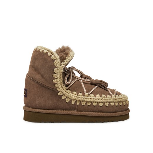 Śniegowce Mou Eskimo Scoubidoo Lace FW101124A Brązowy ze sklepu eobuwie.pl w kategorii Śniegowce damskie - zdjęcie 182083480