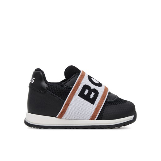 Sneakersy BOSS J52157 M Czarny ze sklepu eobuwie.pl w kategorii Buty sportowe dziecięce - zdjęcie 182083483