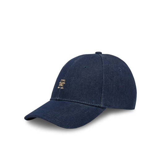 Czapka z daszkiem Tommy Hilfiger Elevated Chic Denim AW0AW17137 Granatowy ze sklepu eobuwie.pl w kategorii Czapki z daszkiem damskie - zdjęcie 182083504