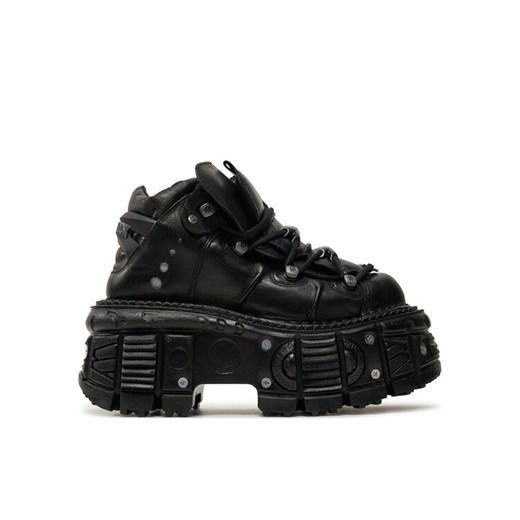 Sneakersy NEW ROCK M-TANK106-C2 Czarny ze sklepu eobuwie.pl w kategorii Półbuty damskie - zdjęcie 182083671