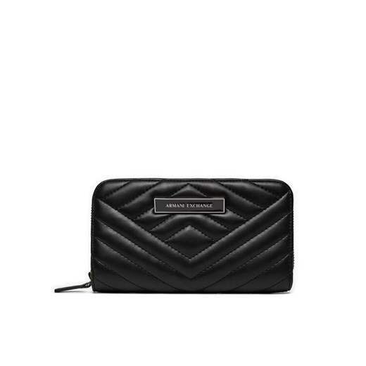 Duży Portfel Damski Armani Exchange 948068 4R742 00020 Czarny ze sklepu eobuwie.pl w kategorii Portfele damskie - zdjęcie 182083770