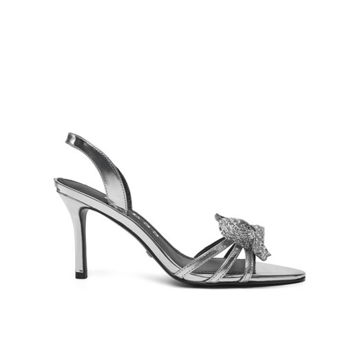 Sandały Guess FLPMER LEL03 Srebrny ze sklepu eobuwie.pl w kategorii Sandały damskie - zdjęcie 182083804