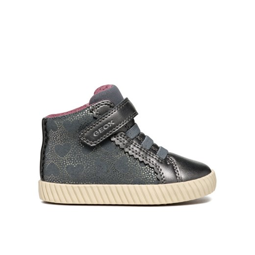 Sneakersy Geox B Mirroless Girl B4669A 0KINF C9002 S Szary ze sklepu eobuwie.pl w kategorii Buty sportowe dziecięce - zdjęcie 182083880