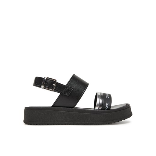 Sandały Calvin Klein Jeans V4A2-82053-0371X M Czarny ze sklepu eobuwie.pl w kategorii Sandały dziecięce - zdjęcie 182084064