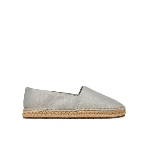 Espadryle Calvin Klein Flat Espadrille - Jacq HW0HW02467 Szary ze sklepu eobuwie.pl w kategorii Espadryle damskie - zdjęcie 182084134