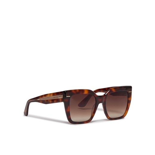 Okulary przeciwsłoneczne Calvin Klein CK23508S Brązowy ze sklepu eobuwie.pl w kategorii Okulary przeciwsłoneczne damskie - zdjęcie 182084264