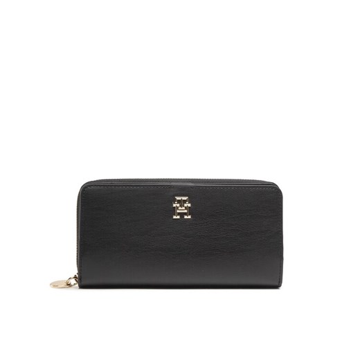Duży Portfel Damski Tommy Hilfiger Th Chic Large Za AW0AW14231 Czarny ze sklepu eobuwie.pl w kategorii Portfele damskie - zdjęcie 182084334