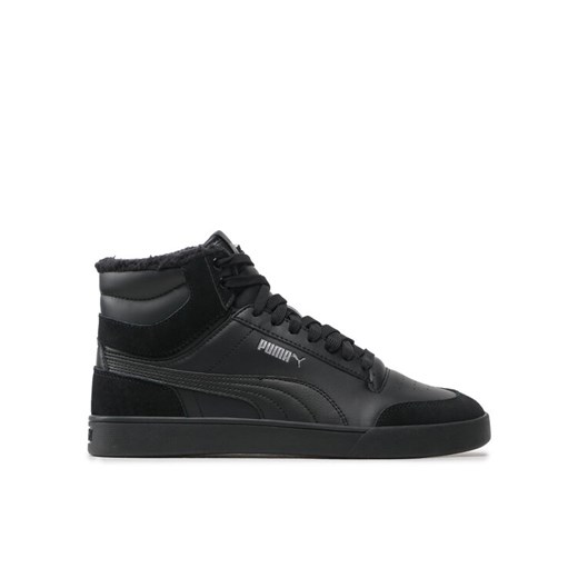Sneakersy Puma Shuffle Mid Fur 387609 01 Czarny ze sklepu eobuwie.pl w kategorii Buty sportowe męskie - zdjęcie 182084424