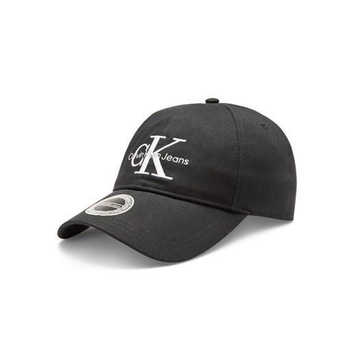 Czapka z daszkiem Calvin Klein Jeans Monogram K50K510061 Czarny ze sklepu eobuwie.pl w kategorii Czapki z daszkiem damskie - zdjęcie 182084501