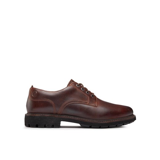 Półbuty Clarks Batcombe Tie 261734367 Brązowy ze sklepu eobuwie.pl w kategorii Buty eleganckie męskie - zdjęcie 182084760