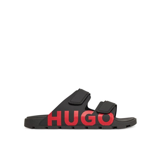 Klapki HUGO Evander 50542042 Czarny ze sklepu eobuwie.pl w kategorii Klapki męskie - zdjęcie 182084790