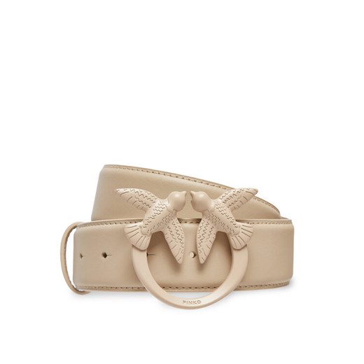 Pasek Damski Pinko Love Berry H4 Belt AI 24-25 PLT01 100120 A1K2 Beżowy ze sklepu eobuwie.pl w kategorii Paski damskie - zdjęcie 182084801