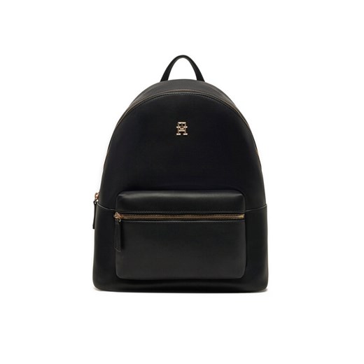 Plecak Tommy Hilfiger Th Logotape Backpack AW0AW17163 Czarny ze sklepu eobuwie.pl w kategorii Plecaki - zdjęcie 182084852