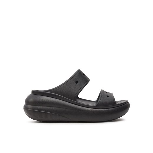 Klapki Crocs Classic Crush Sandal 207670 Czarny ze sklepu eobuwie.pl w kategorii Klapki damskie - zdjęcie 182084893