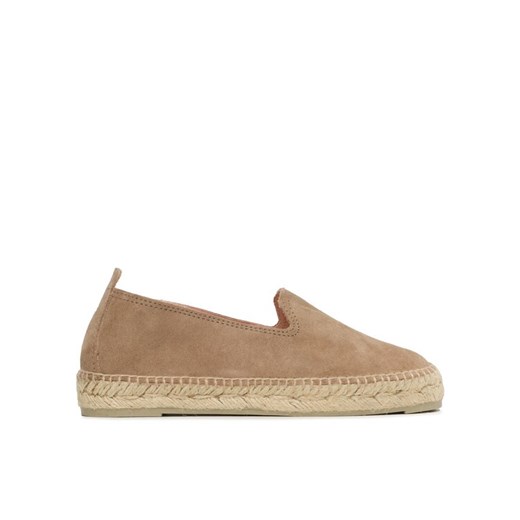 Espadryle Manebi Flat Espardilles W 1.9 N0 Beżowy ze sklepu eobuwie.pl w kategorii Espadryle damskie - zdjęcie 182084982