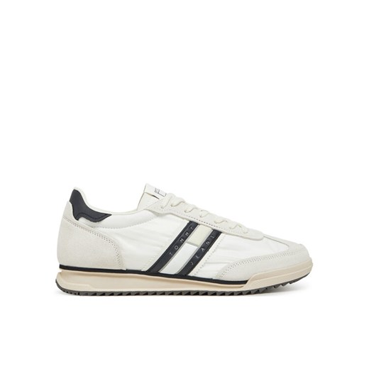 Sneakersy Tommy Jeans Tjm Retro Runner Cleated EM0EM01527 Biały ze sklepu eobuwie.pl w kategorii Buty sportowe męskie - zdjęcie 182085222