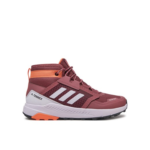 Trekkingi adidas Terrex Trailmaker Mid RAIN.RDY ID0925 Brązowy ze sklepu eobuwie.pl w kategorii Buty trekkingowe damskie - zdjęcie 182085300