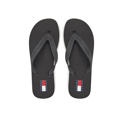 Japonki Tommy Jeans Tjm Beach Sandal EM0EM01560 Czarny ze sklepu eobuwie.pl w kategorii Klapki męskie - zdjęcie 182085314