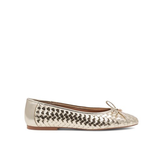 Baleriny Nine West 123AL1260 Złoty ze sklepu eobuwie.pl w kategorii Balerinki - zdjęcie 182085424
