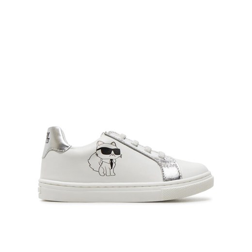 Sneakersy Karl Lagerfeld Kids Z30321 Biały 26 eobuwie.pl