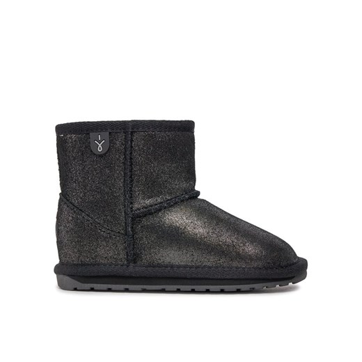 Śniegowce EMU Australia Wallaby Mini Metallic K11856 Czarny ze sklepu eobuwie.pl w kategorii Buty zimowe dziecięce - zdjęcie 182085533