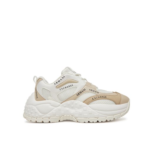 Sneakersy Armani Exchange XDX120 XV708 U626 Biały ze sklepu eobuwie.pl w kategorii Buty sportowe damskie - zdjęcie 182085552