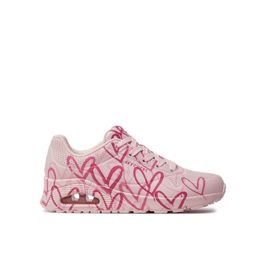 Sneakersy Skechers Uno Spread The Love 155507/LTPK Różowy ze sklepu eobuwie.pl w kategorii Buty sportowe damskie - zdjęcie 182085563