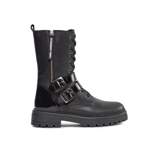Botki Karl Lagerfeld Kids Z19112 S Czarny ze sklepu eobuwie.pl w kategorii Botki - zdjęcie 182085614