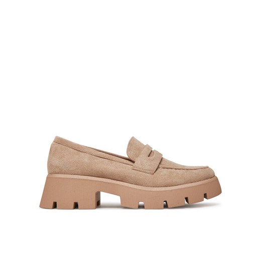 Loafersy DeeZee 8-124-1 Beżowy ze sklepu eobuwie.pl w kategorii Półbuty damskie - zdjęcie 182085741