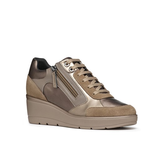 Sneakersy Geox D Ilde D36RAC 0BN22 C6692 Złoty ze sklepu eobuwie.pl w kategorii Buty sportowe damskie - zdjęcie 182085830