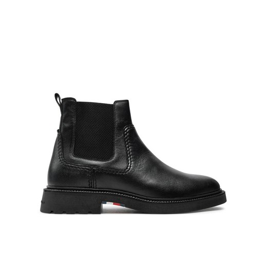 Sztyblety Tommy Hilfiger Chelsea FM0FM05184 Czarny ze sklepu eobuwie.pl w kategorii Buty zimowe męskie - zdjęcie 182085860