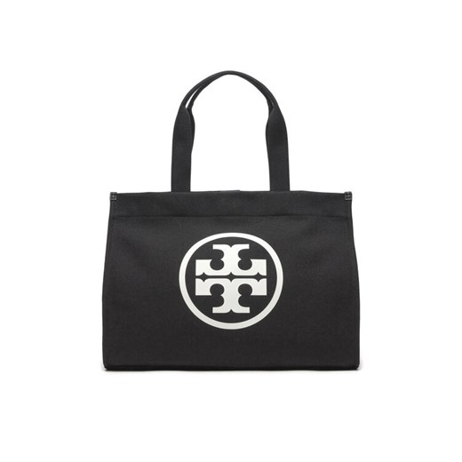 Torebka Tory Burch Ella 148792 Czarny ze sklepu eobuwie.pl w kategorii Torby Shopper bag - zdjęcie 182086152