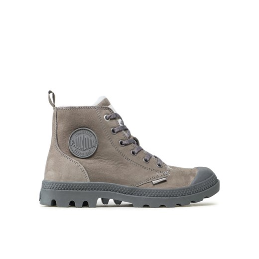 Trapery Palladium Pampa Hi Zip Wl 95982-055-M Szary ze sklepu eobuwie.pl w kategorii Workery damskie - zdjęcie 182086222