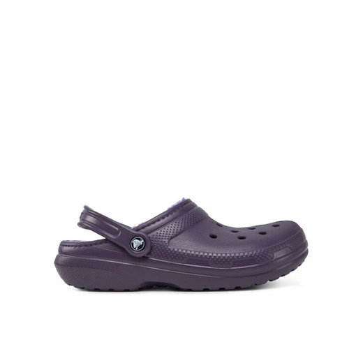 Klapki Crocs Classic Lined Clog 203591 Fioletowy ze sklepu eobuwie.pl w kategorii Klapki damskie - zdjęcie 182086311