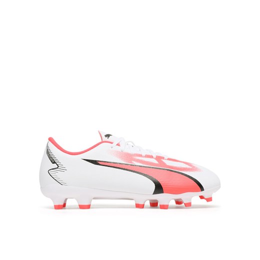 Buty do piłki nożnej Puma Ultra Play FG/AG Jr 107530 01 Biały ze sklepu eobuwie.pl w kategorii Buty sportowe dziecięce - zdjęcie 182086351