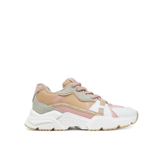 Sneakersy Guess FLJCAR ELE12 Beżowy ze sklepu eobuwie.pl w kategorii Buty sportowe damskie - zdjęcie 182086600