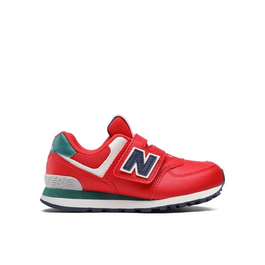 Sneakersy New Balance PV574CU Czerwony ze sklepu eobuwie.pl w kategorii Buty sportowe dziecięce - zdjęcie 182086622