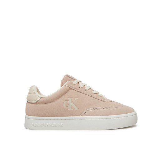 Sneakersy Calvin Klein Jeans Classic Cupsole Laceup Wt Wm YW0YW01833 Różowy ze sklepu eobuwie.pl w kategorii Buty sportowe damskie - zdjęcie 182086653