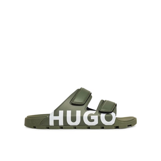 Klapki HUGO Evander 50542042 Zielony 44 eobuwie.pl