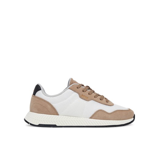 Sneakersy BOSS Titanium 50541882 Beżowy ze sklepu eobuwie.pl w kategorii Buty sportowe męskie - zdjęcie 182086760