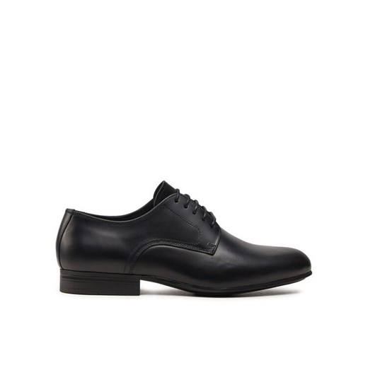 Półbuty Calvin Klein Derby HM0HM01504 Czarny ze sklepu eobuwie.pl w kategorii Buty eleganckie męskie - zdjęcie 182086811