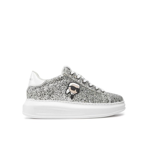 Sneakersy KARL LAGERFELD KL62573N Srebrny ze sklepu eobuwie.pl w kategorii Buty sportowe damskie - zdjęcie 182086873