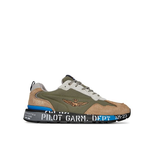 Sneakersy Aeronautica Militare 251SC276CT3546 Zielony ze sklepu eobuwie.pl w kategorii Buty sportowe męskie - zdjęcie 182086972