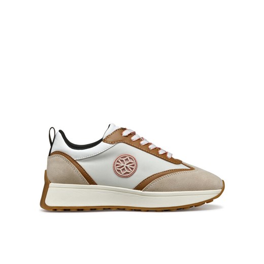 Sneakersy Geox D Amabel D55MDA 022FU CH61Z Beżowy ze sklepu eobuwie.pl w kategorii Buty sportowe damskie - zdjęcie 182087192