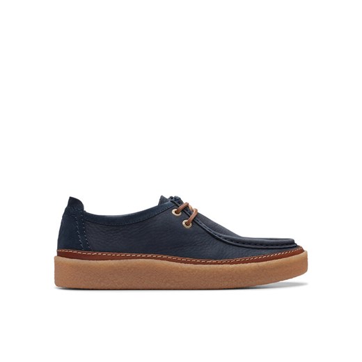 Mokasyny Clarks Clarkwood Moc 26176871 Granatowy ze sklepu eobuwie.pl w kategorii Mokasyny męskie - zdjęcie 182087291
