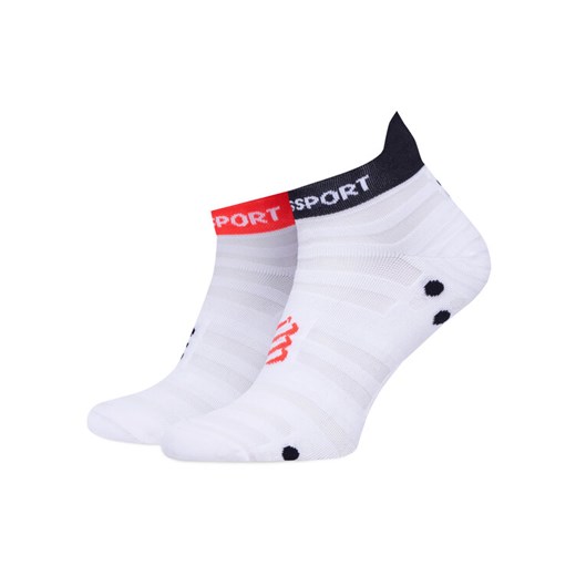 Skarpety Niskie Unisex Compressport Pro Racing Socks v4.0 Ultralight Run Low XU00051B Biały ze sklepu eobuwie.pl w kategorii Skarpetki damskie - zdjęcie 182087342