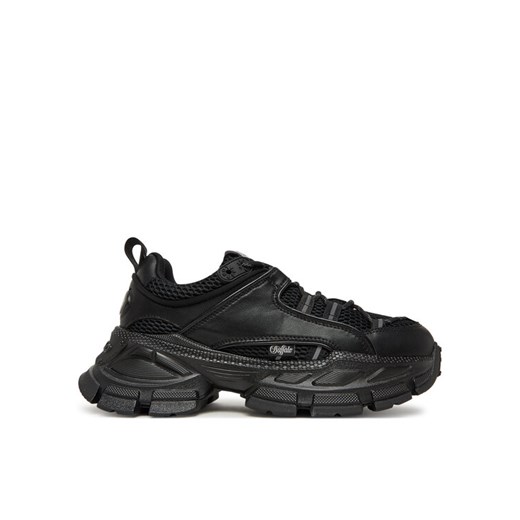 Sneakersy Buffalo Saturn Lace 1636350 Czarny ze sklepu eobuwie.pl w kategorii Buty sportowe damskie - zdjęcie 182087380