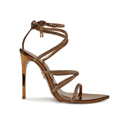 Sandały Steve Madden Sky High SM11003639 Złoty ze sklepu eobuwie.pl w kategorii Sandały damskie - zdjęcie 182087761