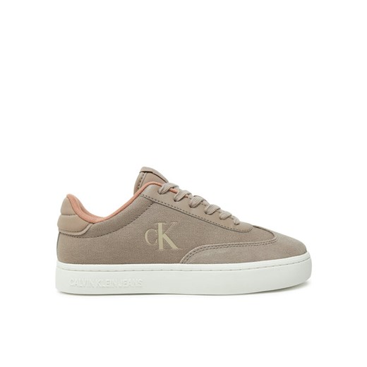 Sneakersy Calvin Klein Jeans Classic Cupsole Low Mix Mg Wn YW0YW01636 Beżowy ze sklepu eobuwie.pl w kategorii Buty sportowe damskie - zdjęcie 182087820