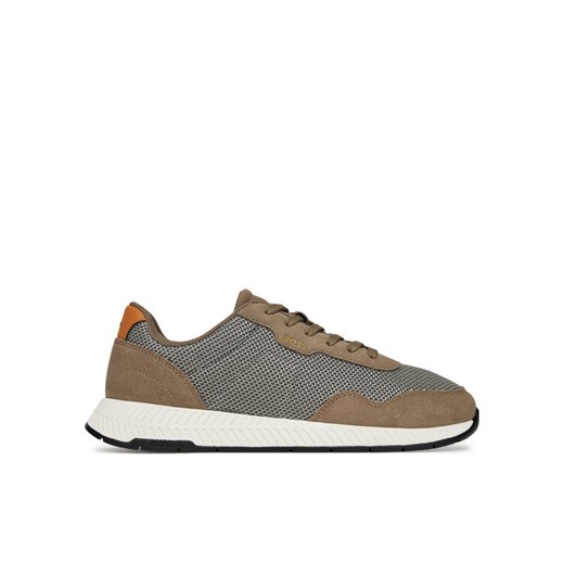 Sneakersy BOSS Titanium 50541882 Brązowy ze sklepu eobuwie.pl w kategorii Buty sportowe męskie - zdjęcie 182087854